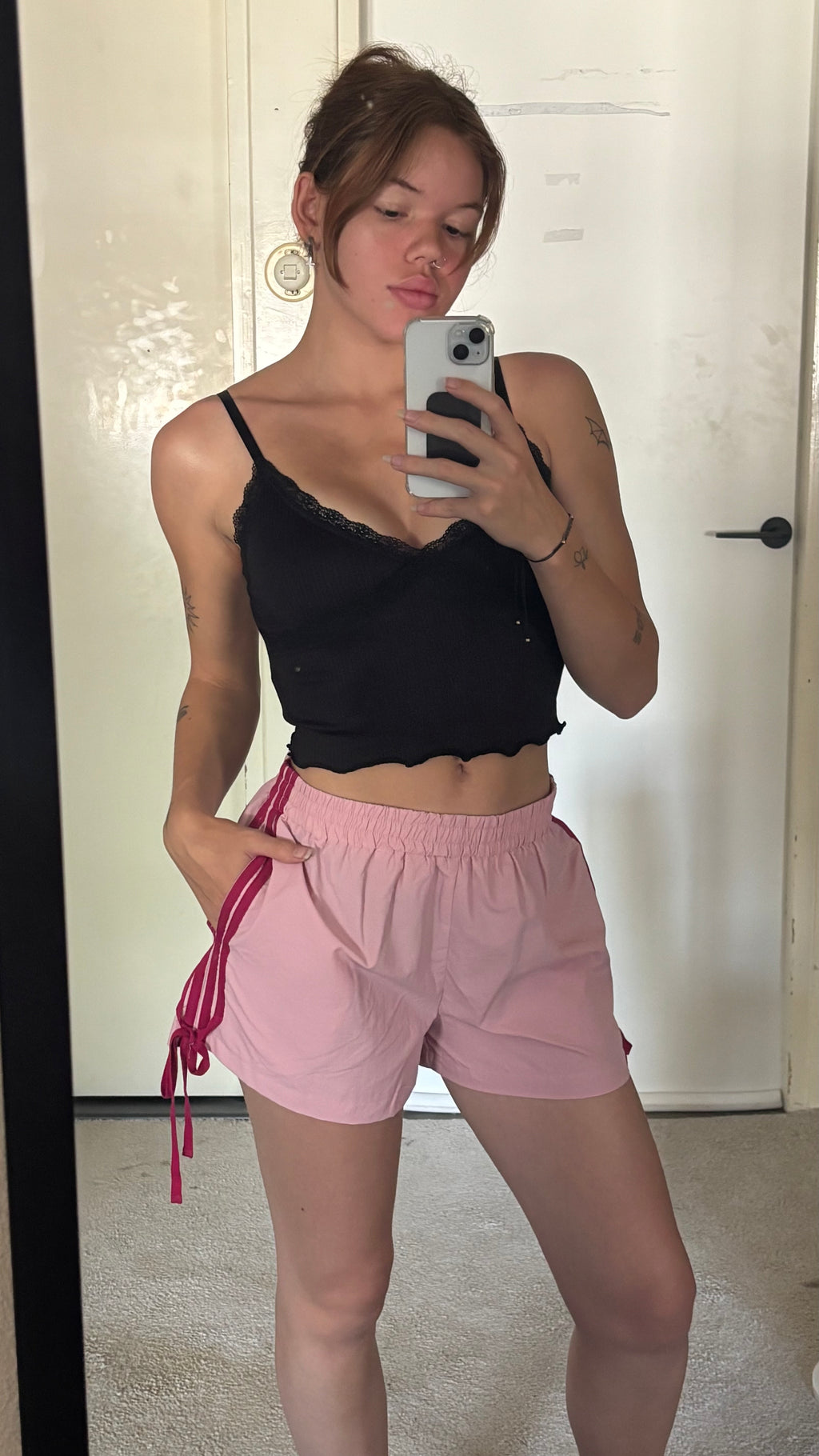 Sara Gestreept Zomershort