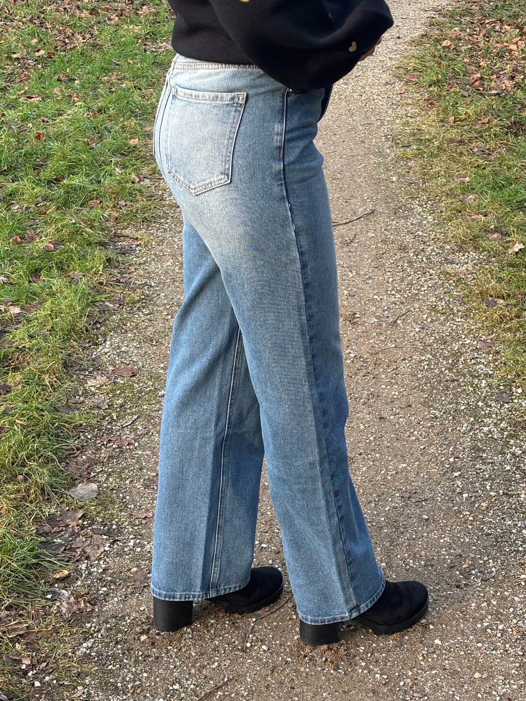 Denim Jeans Zip Up