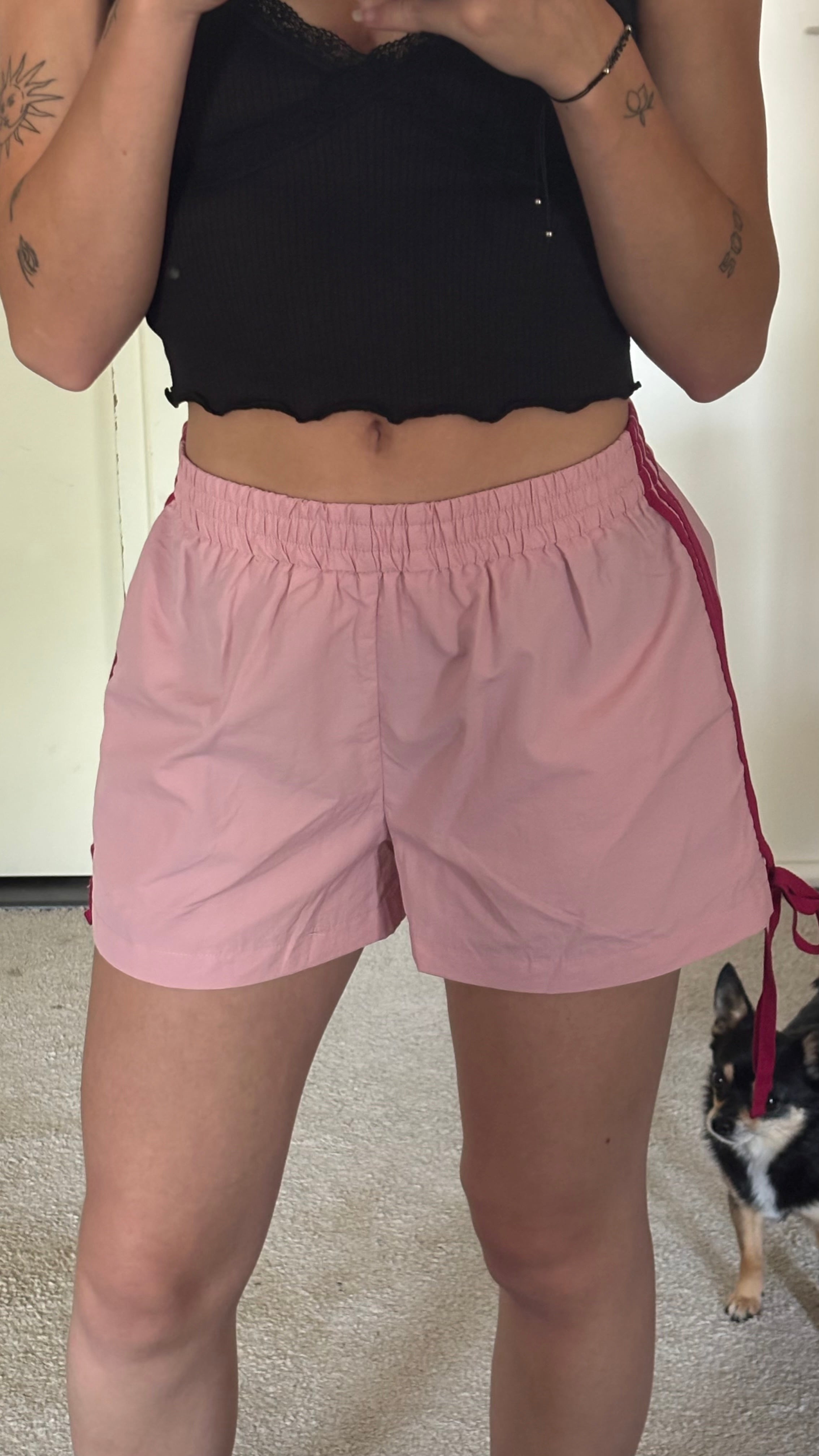 Sara Gestreept Zomershort