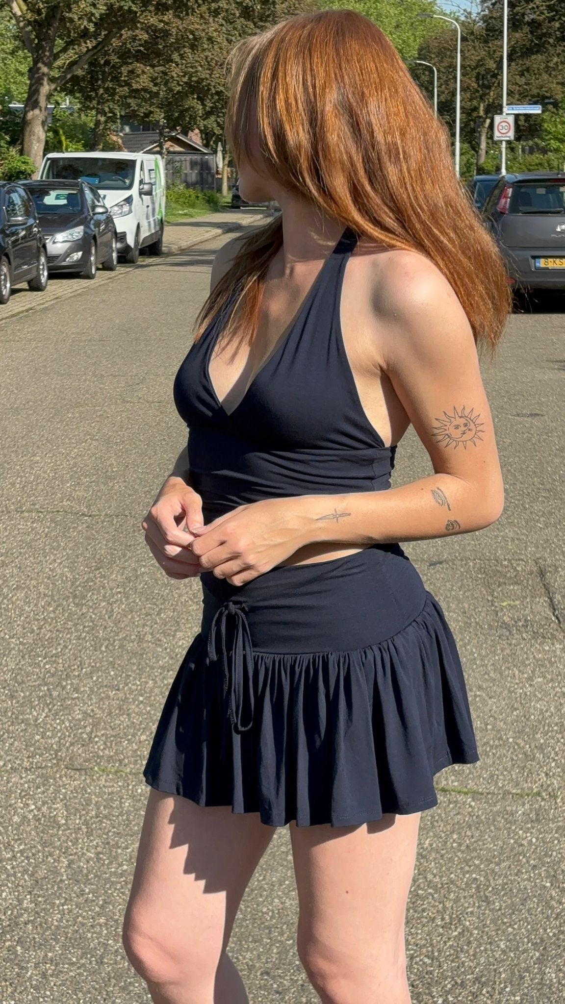 Fenna Halter Top Navy