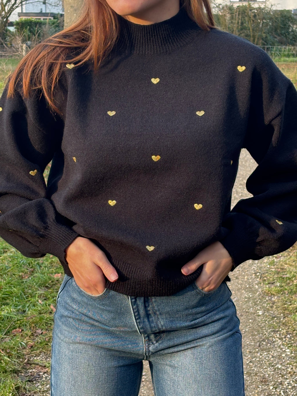 Sweetheart Sweater Black