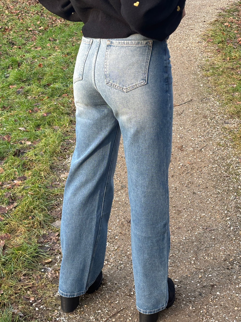 Denim Jeans Zip Up