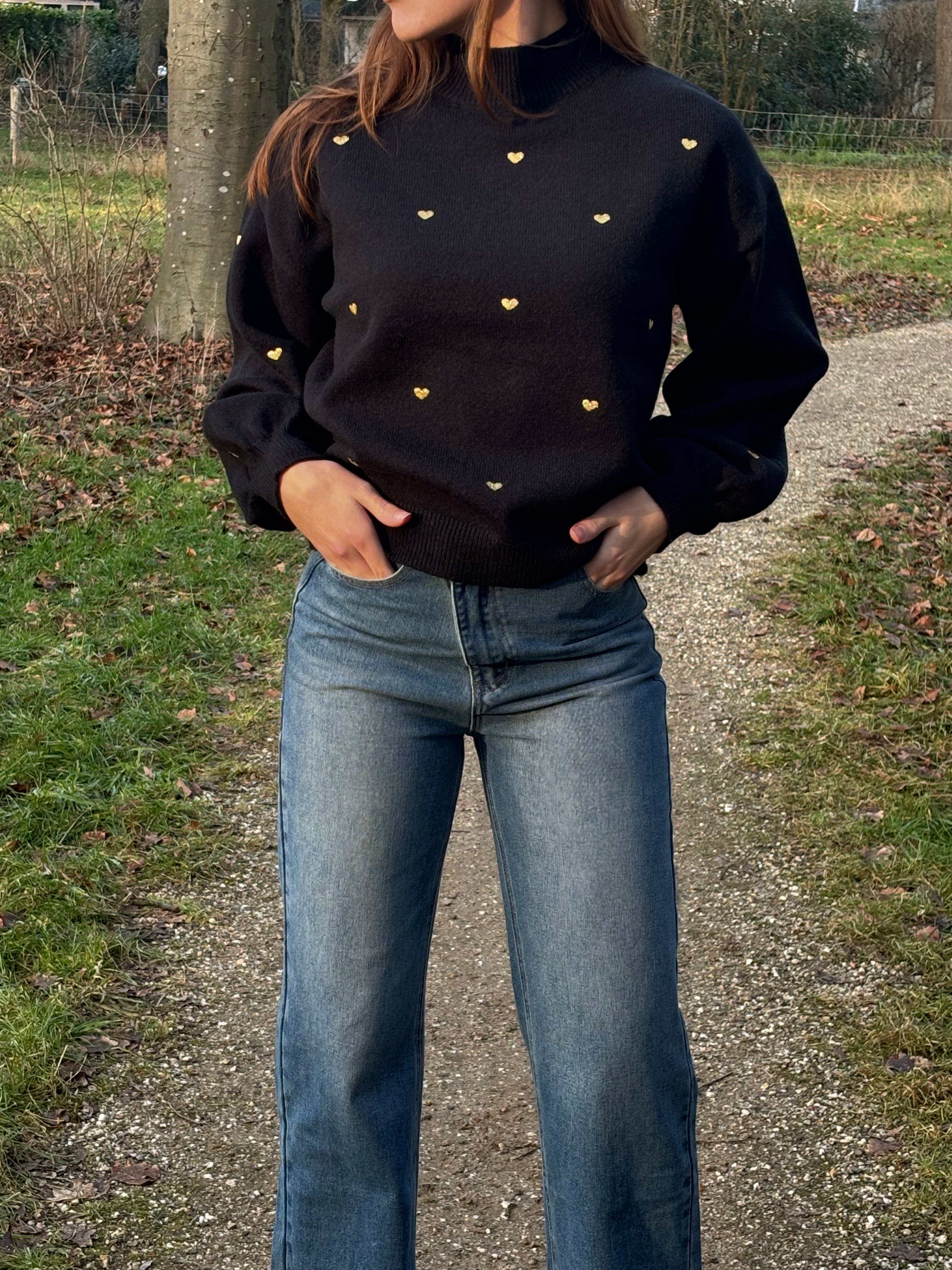 Sweetheart Sweater Black