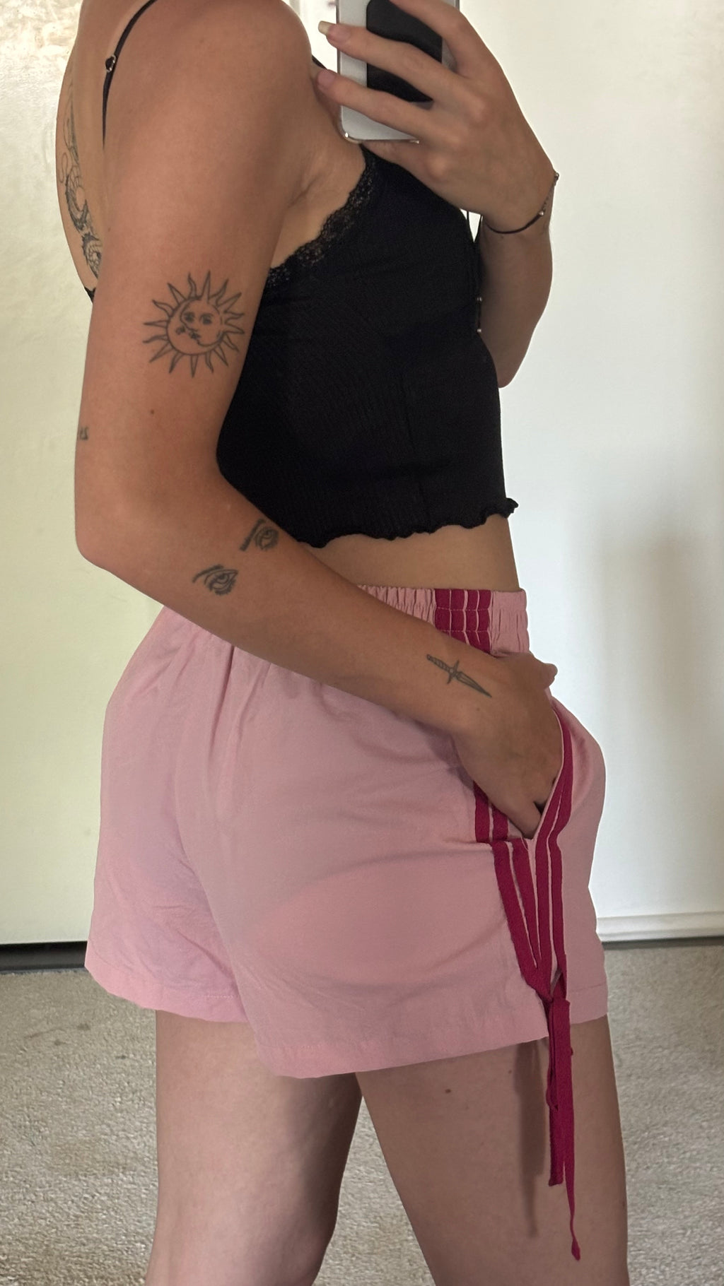 Sara Gestreept Zomershort