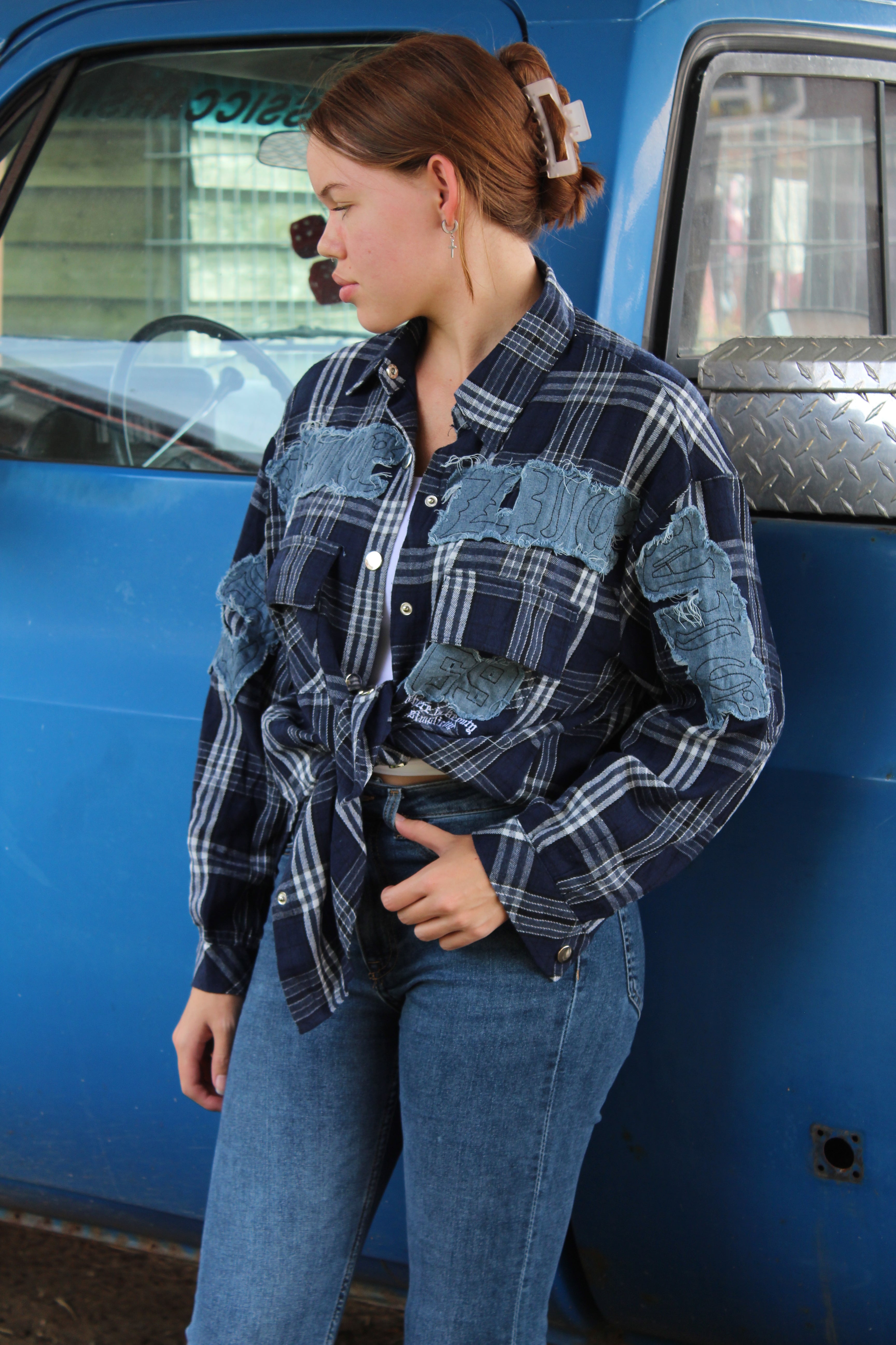 Oversized Baseball Blouse