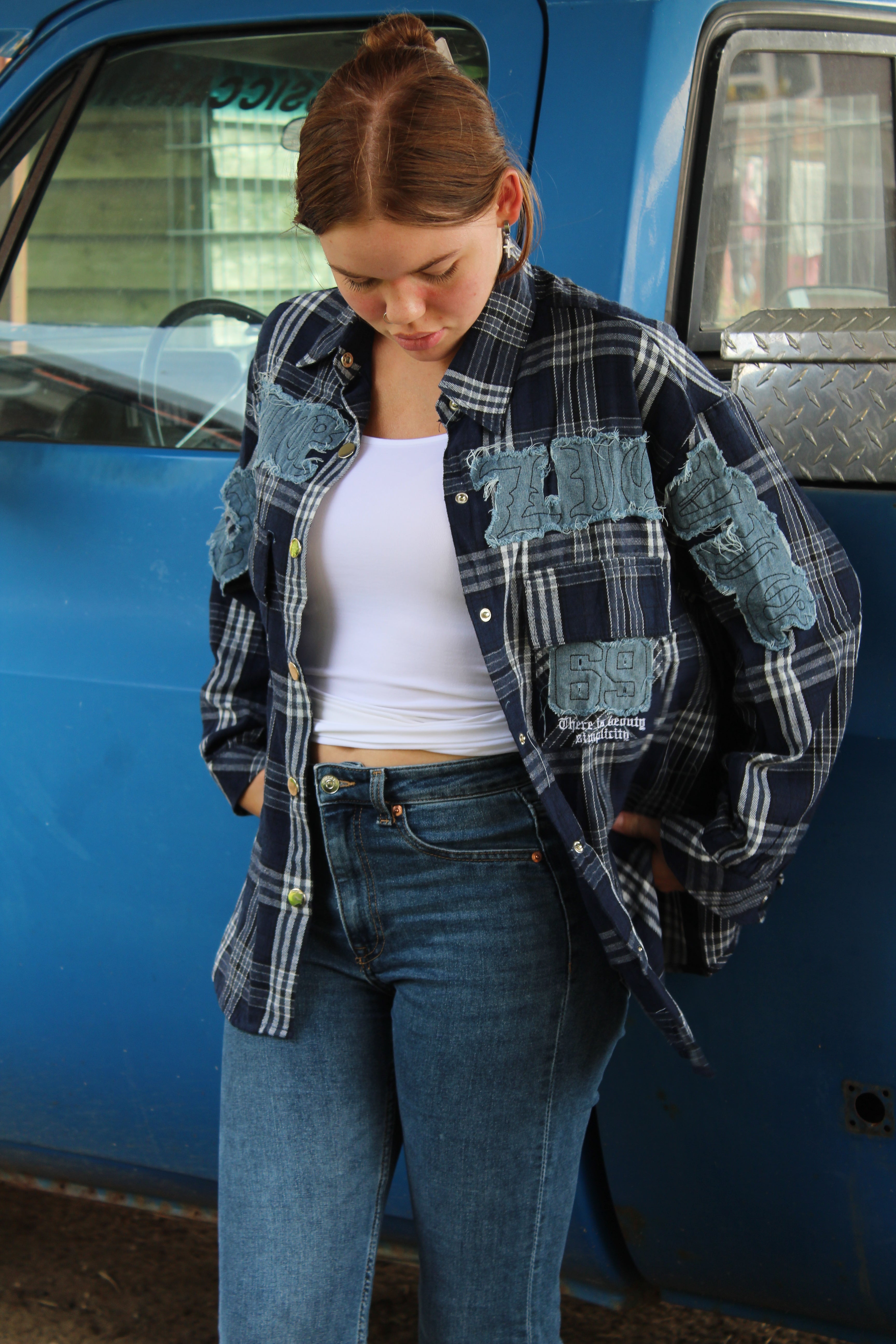 Oversized Baseball Blouse